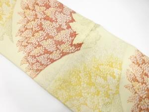 アンティーク　竹笹模様織り出し袋帯（材料）